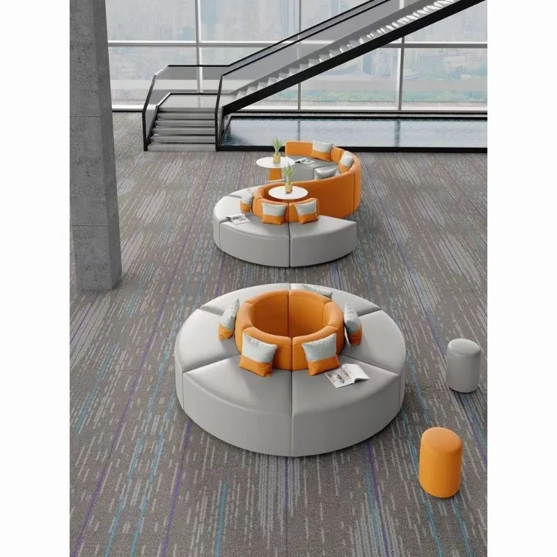 Rest hall reception round waiting for training simple sofa office creative shopping mall coffee table institutional area meeting