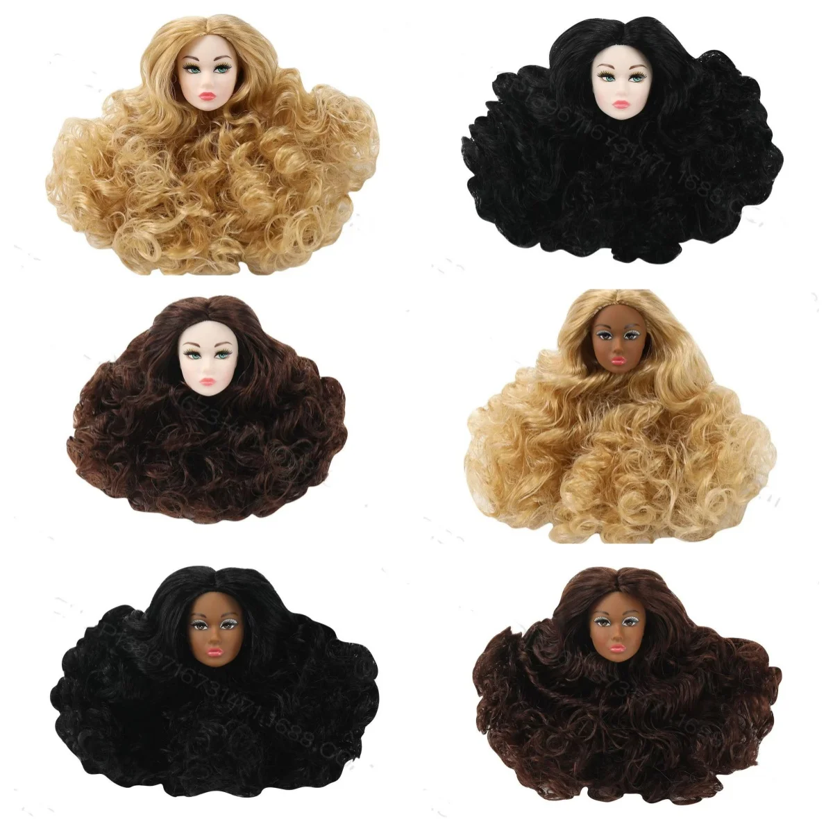 

29cm doll head European fashion head make up head DIY Toys for Girls children Gifts