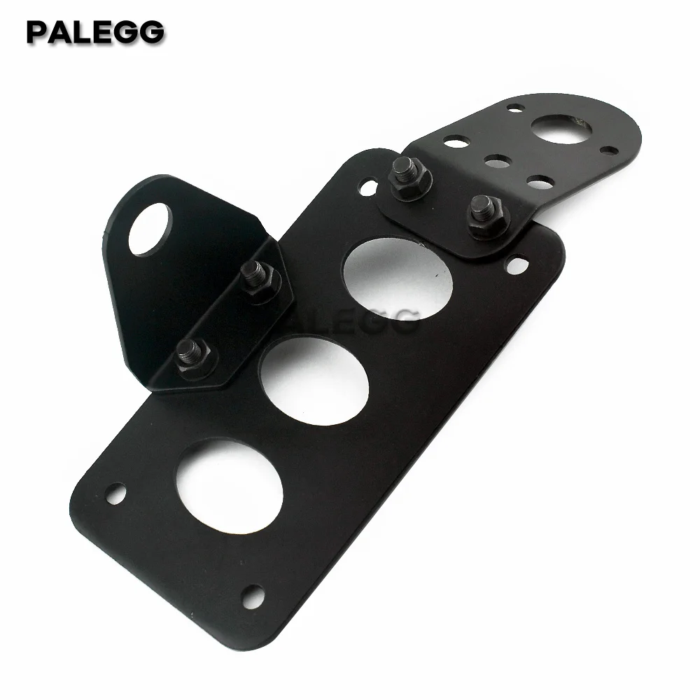 7/8"22mm Motorcycle License Plate Holder Metal License Bracket Tail Light Holder Universal image 3