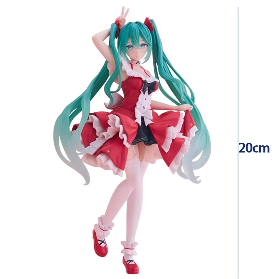 ฟิกเกอร์อนิเมะ ฮัตสึเนะ มิคุ ตัวละครจิ๋ว ของตกแต่งน่ารัก สีชมพู สีเขียว ของตกแต่งโต๊ะ ฮัตสึเนะ สำหรับตกแต่งบ้าน ของเล่นสำหรับผู้ใหญ่และเด็ก ของขวัญวันเกิด