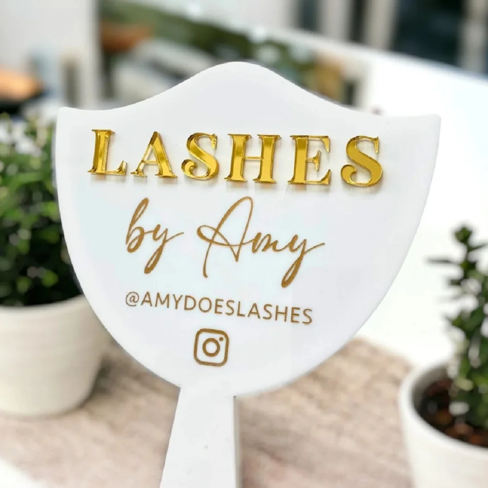 Lashes by Eyelash Technician Prop mirror Aesthetics Signage lash Prop, salon decor,beauty room,Beauty Clinic Decor