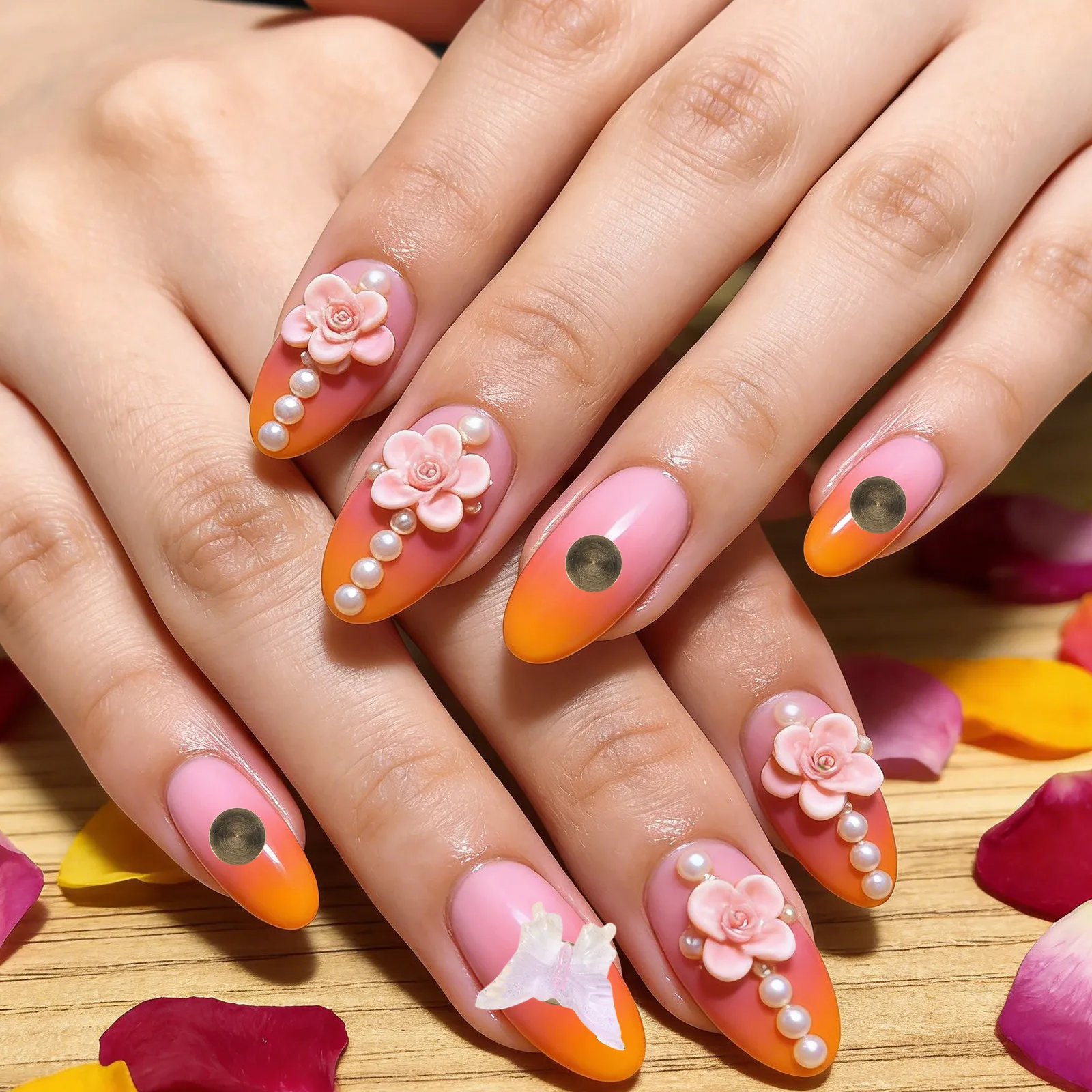 

20Pcs Nail Art Rotating Shaft Metal Bearing High- for Manicure DIY Crafting Jewelry Accessories Spindle Bearings