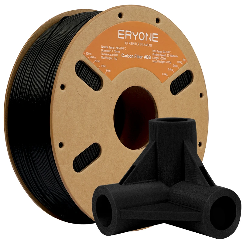 

Eryone 1/5/10KG ABS Carbon Fiber Filament 3D Print,black,big sale abs-cf filament,1.75mm ,1kg/spool