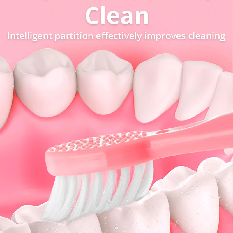 Электрическая зубная щетка Tongwode для взрослых, портативная батарея с мягкой щетиной E802, выносливость, IPX6, водонепроницаемая, интеллектуальная, эффективная