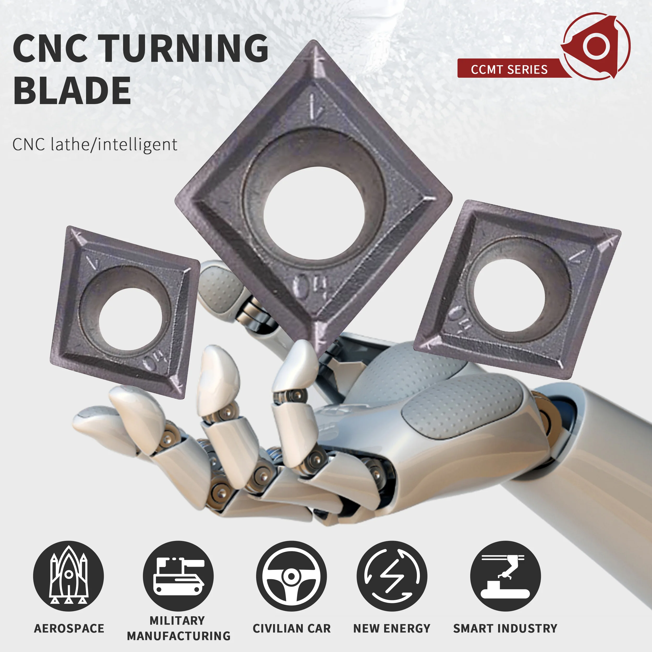 CCMT09T304-SM IC907 IC908 CCMT09T308 tornio CNC inserti in metallo duro utensili per alesatura lama lavorazione acciaio materiale di alta qualità