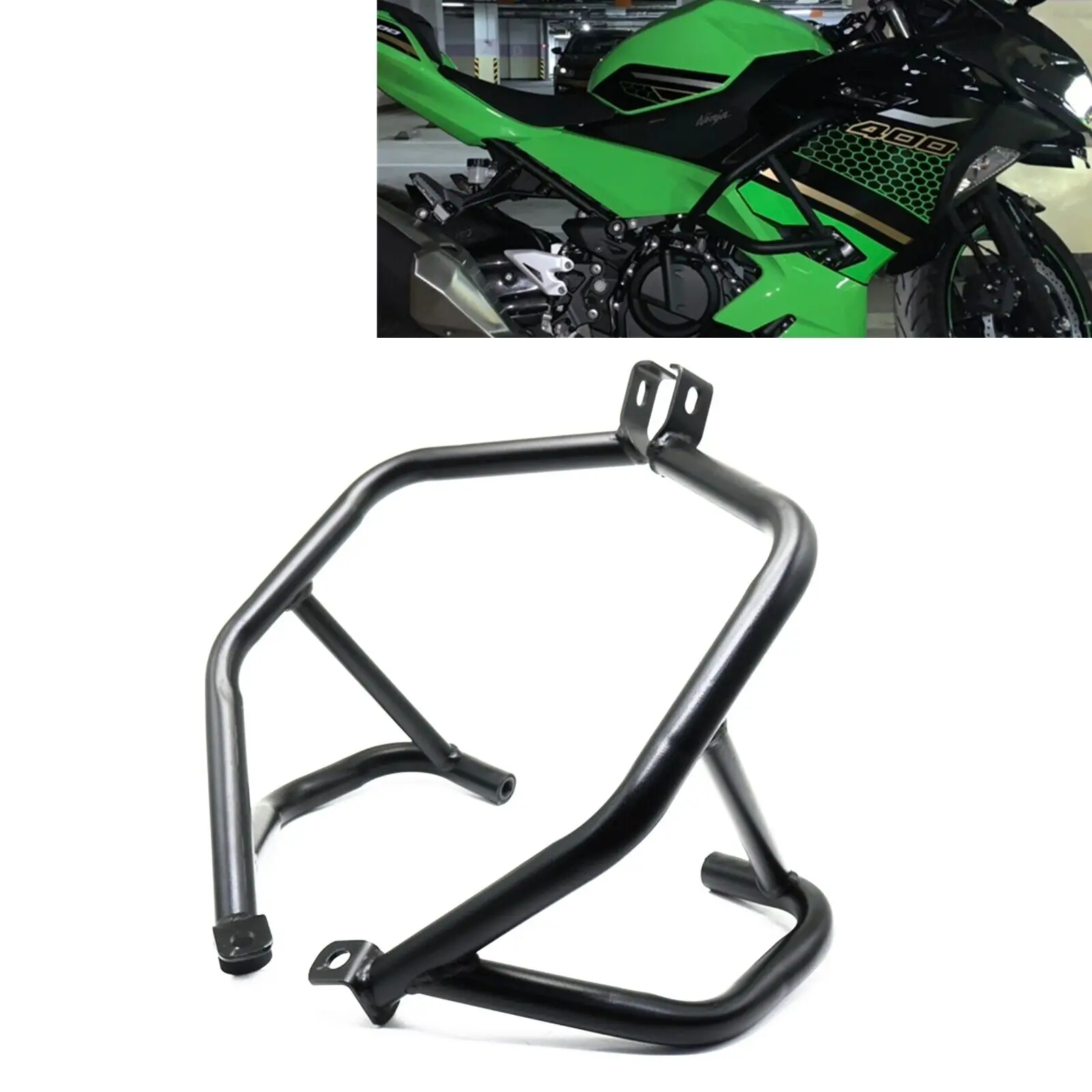 2x Engine Guard Crash Bar Protector Kit For Kawasaki Ninja 400 250 2018-2022