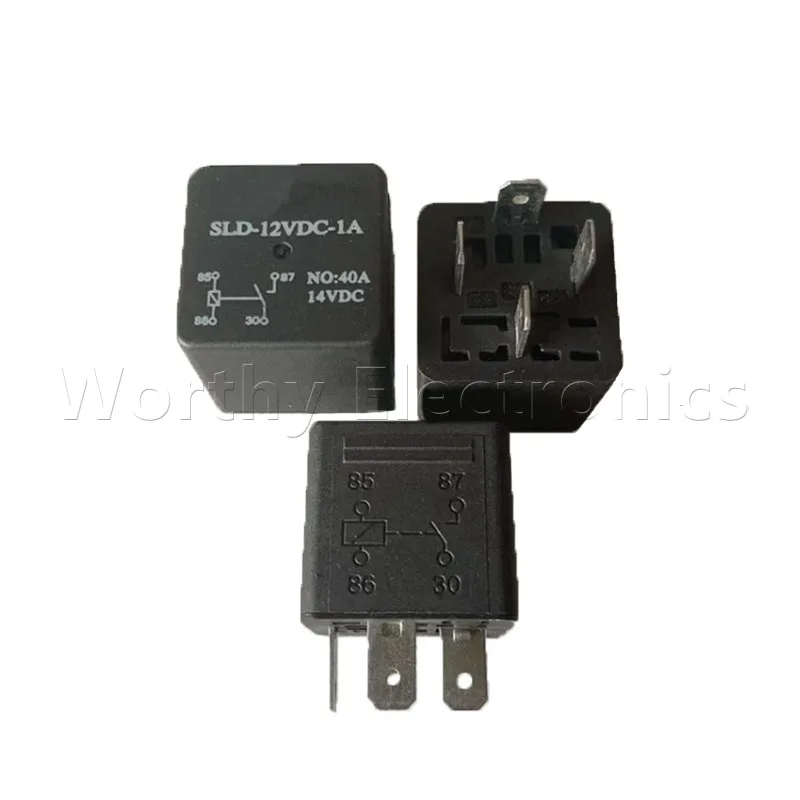 Free shipping    10pcs/lot   relay   12VDC  40A    4PIN   SLD-12VDC-1A