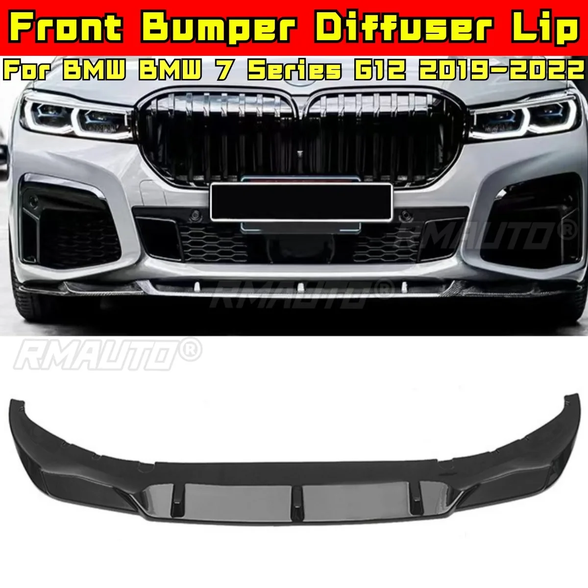 

For BMW BMW 7 Series G12 2019-2022 Body Kit Front Bumper Diffuser Front Bumper Splitter Lip Protector Car Accessories