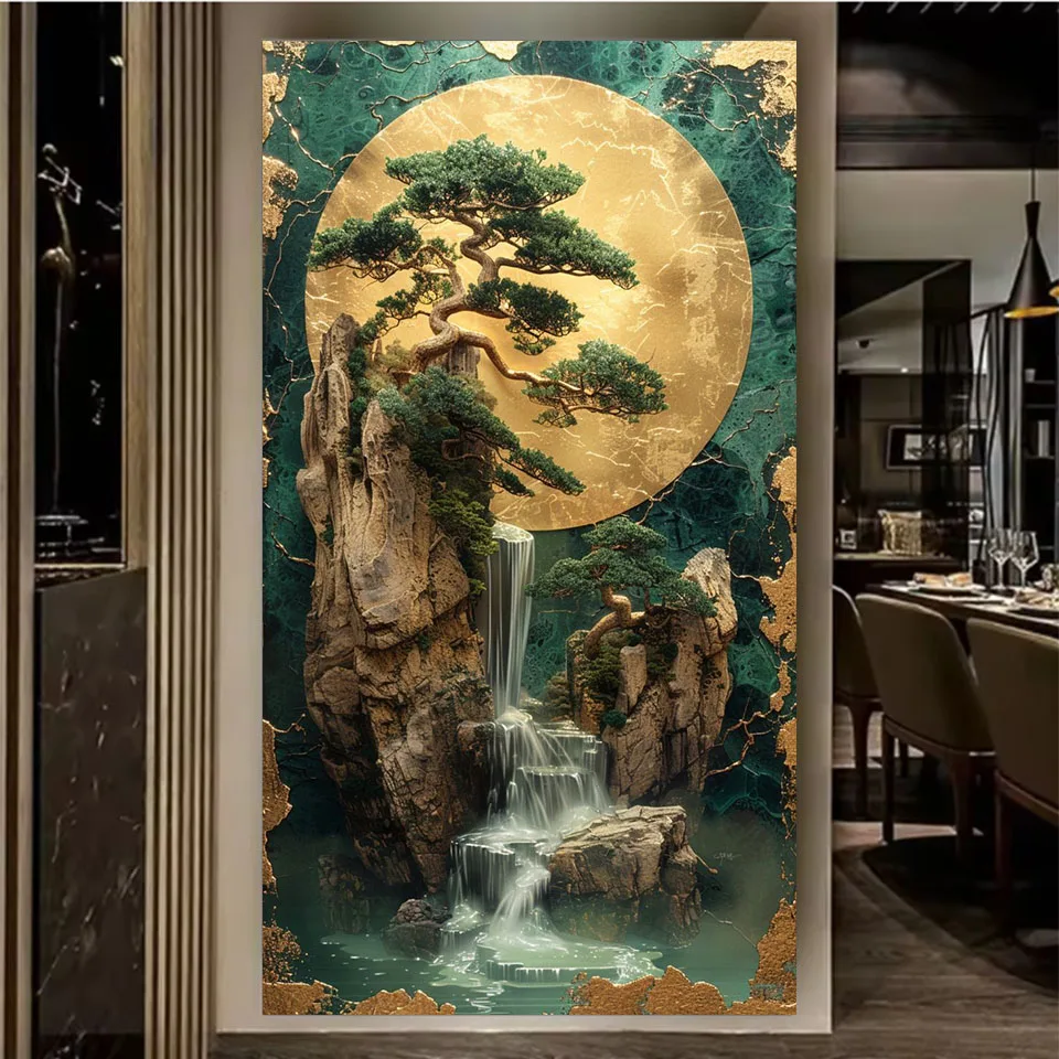 New 2025 Diamond Painting Jewellery Cross Stitch Kit Diy Full Mosaic Chinese style tree Surreal Landscapes rhinestone Embroidery