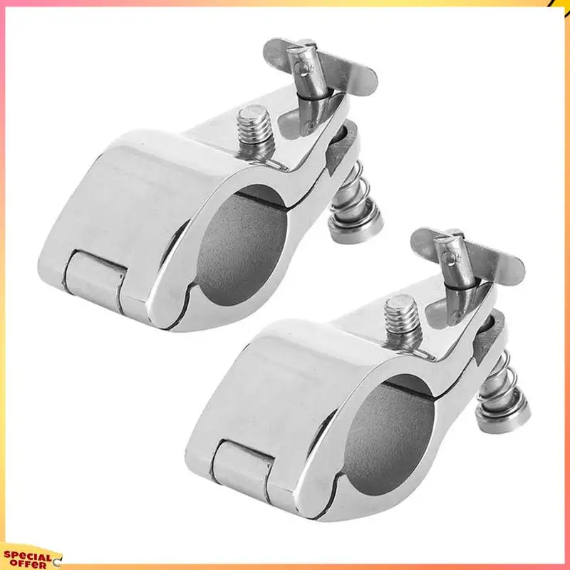 ABFI 2 peças braçadeira de tubo de aço inoxidável mandíbula superior deslizante dobradiça de ferragem mandíbula superior deslizante acessórios marinhos