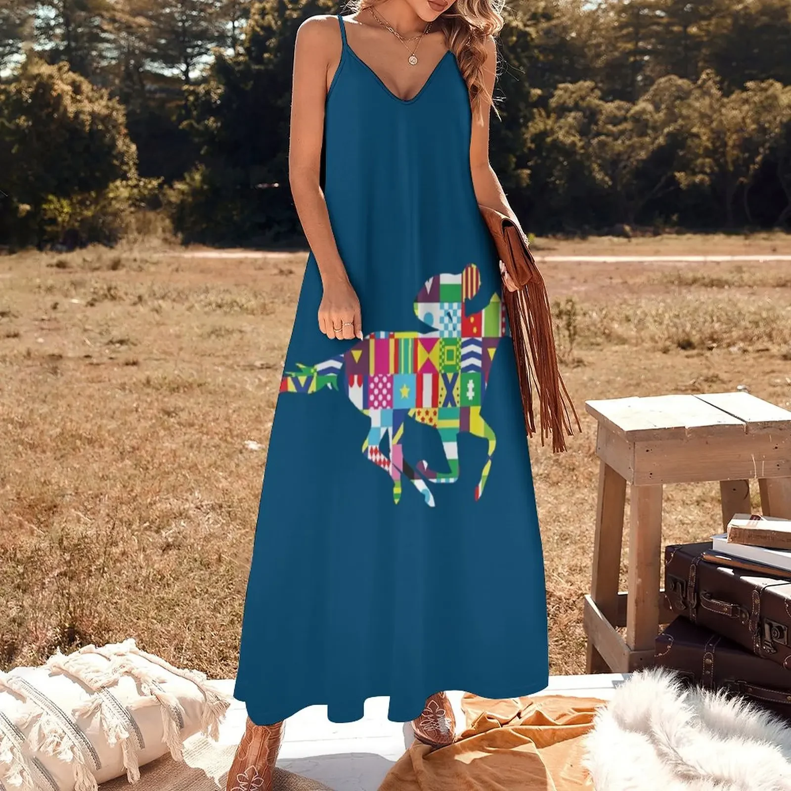 Kentucky derby kentucky derby(6) Sleeveless Dress women's fashion dresses Woman dresses Dress