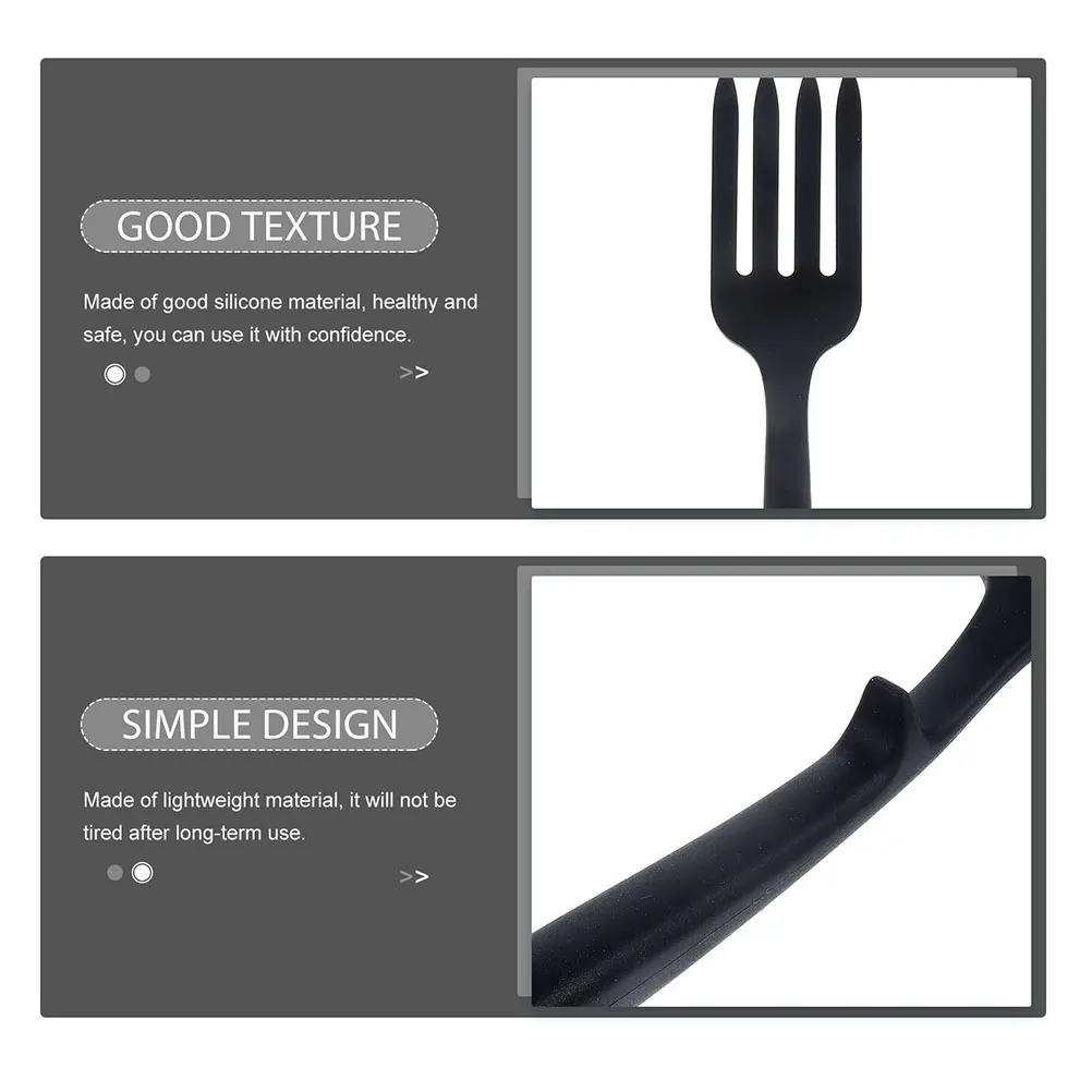 

2pcs Silicone Flexible Heat Resistant Non-Stick Ergonomic Handle Multi-Function Cooking Food Reusable Large Wear-Resistant