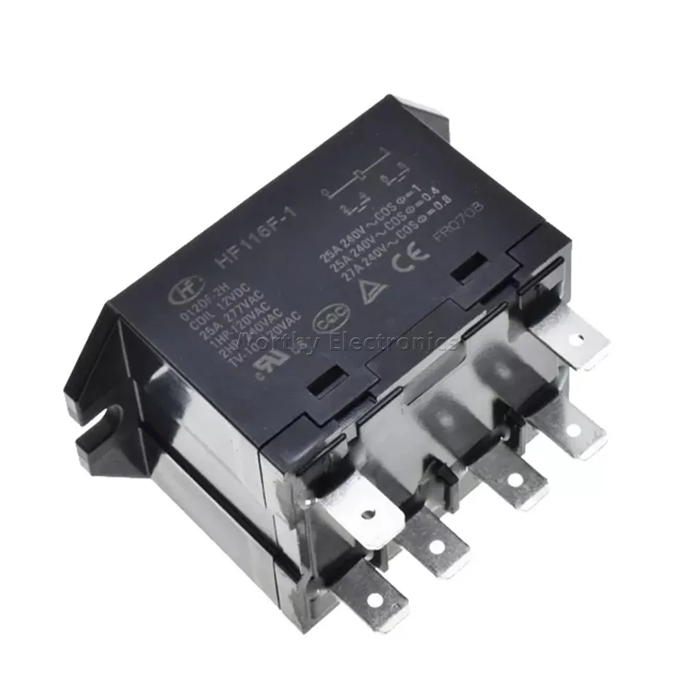 Free Shipping 10PCS/LOT 12VDC 25A 6PIN Relay HF116F-1 012DF-2H