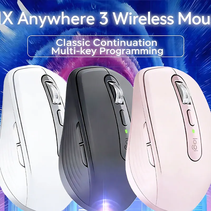 

Logitech MX Anywhere 3S Студенческая киберспортивная офисная основная двухрежимная беспроводная бесшумная мышь, эргономичная, легкая и долговечная