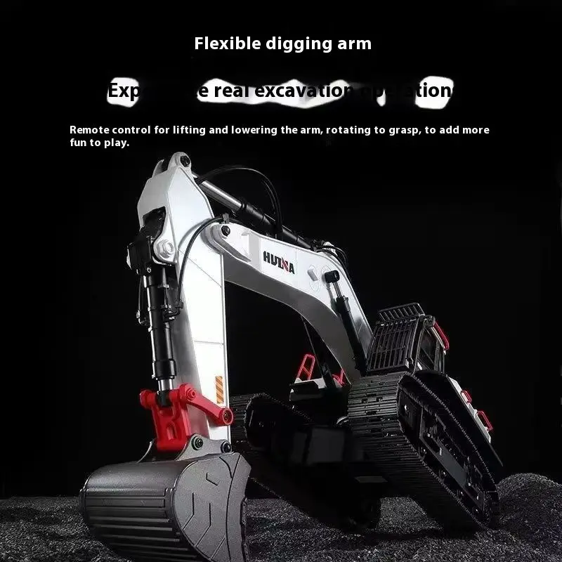 1/14 Huina 1594 ラジコンショベルカー 全金属合金 電動ヘビーデューティー 22チャンネル おもちゃ 子供向け 1/14スケール RCトラック