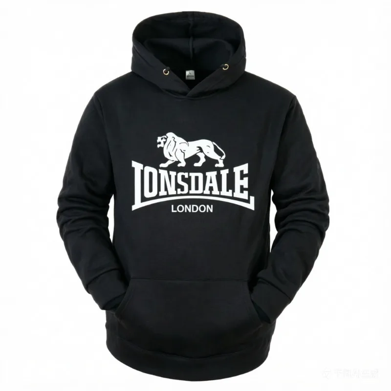 

2026 Popular Lonsdale Couples Hoodie Unisex Funny Crewneck Sweatshirt Casual Top Leisure Sports Wear Pullover for Men Women