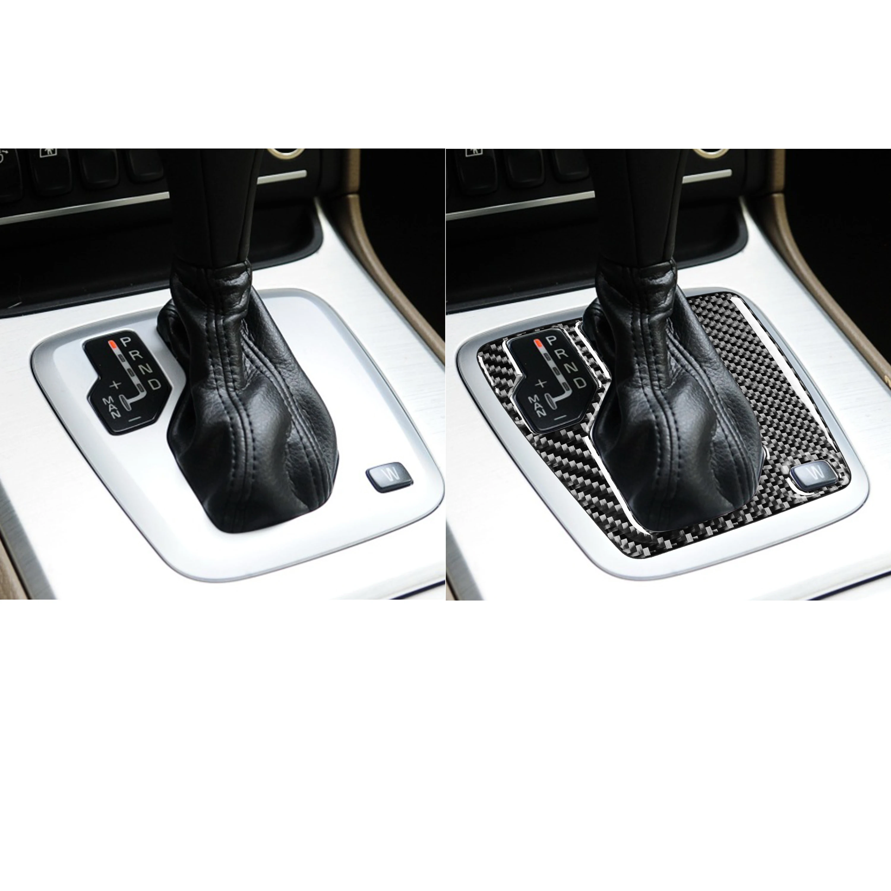 Wood Grain Car Interior Accessories Window Lift Cover Console Air Vent Cover Gear Shift Panel Sticker For Volvo XC90 2003-2014 view 6