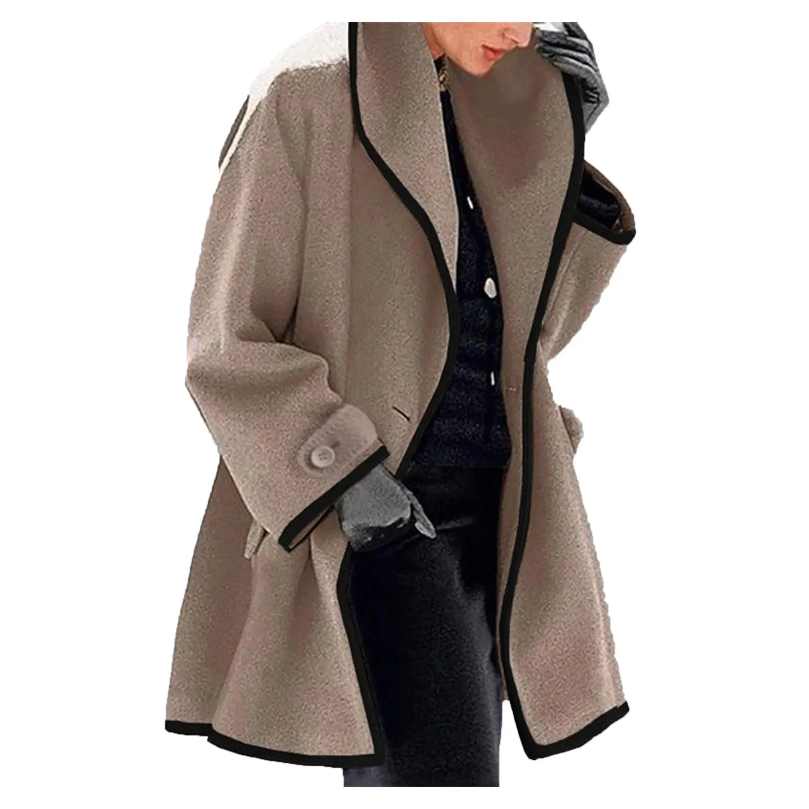 Piumino da donna 2020 inverno donna cappotto invernale in lana Trench da donna caldo sottile lungo soprabito Outwear