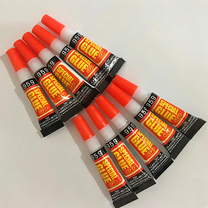 10pcs Super Liquid Glue 502 Strong Bond Phone Screen Glass Metal Ceramics Wood Rubber Office Supply Home Repair Adhesive Tool