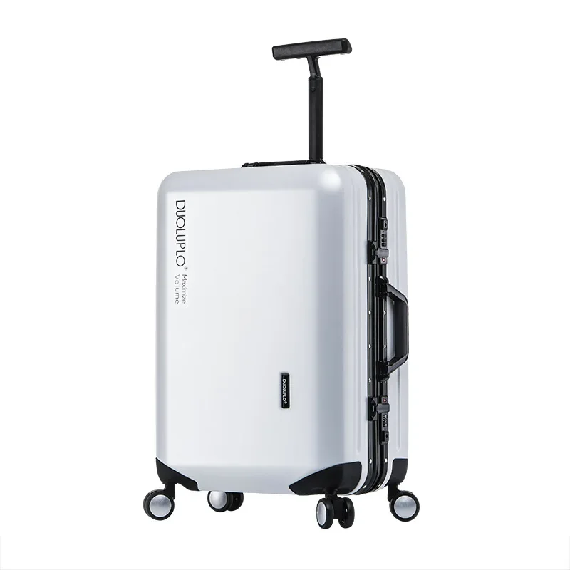 Aluminum Frame Rolling Luggage Travel Suitcase Single Pole Ultra Light Trolley Case Large Capacity Trunk Student Box Password