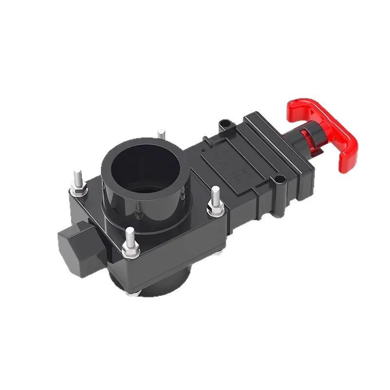 RV Camping BLACK Sewer Gate Valve Sewer Hose Valve Flow Control Handle Screw-in Installation For RV Drain Hose