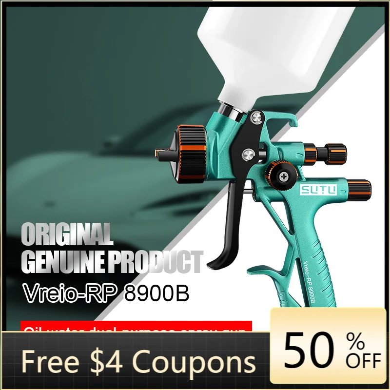 

SUTU 8900B Air-Powered Spray Gun for Automotive Painting Professional Car Paint Sprayer Tools
