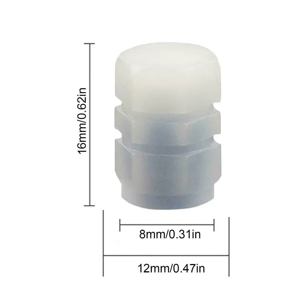 すべての蛍光車のタイヤバルブキャップ,オートバイのバルブ,バルブ,コアカバー付き,ユニバーサル,4/8/16個