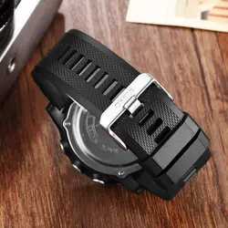 High Quality Black Grey Khaki Blue Green Rubber Strap with Buckle for OHSEN 1806