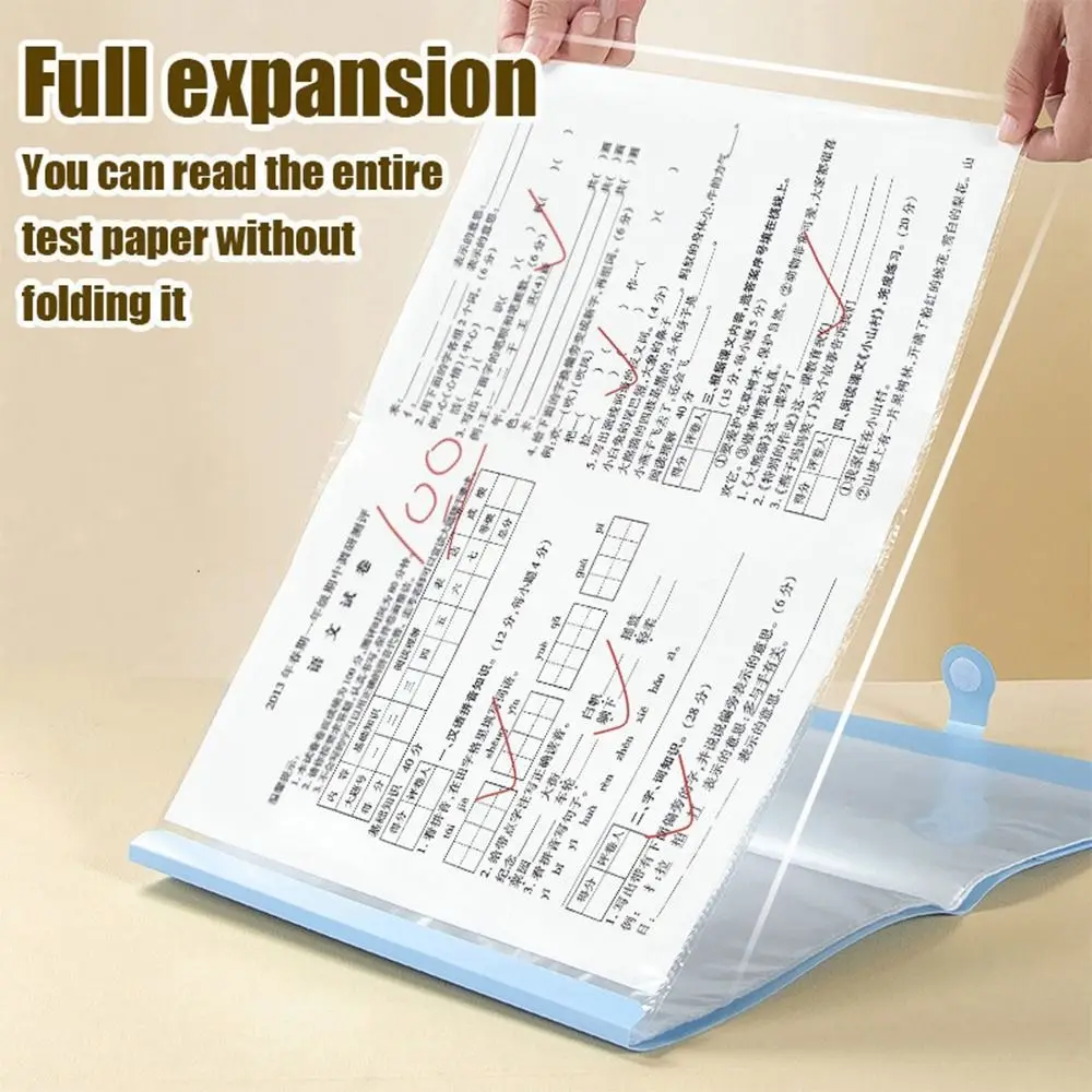 

Multifuncional Large Capacity A3 File Folder Waterproof Dirtyproof Document Bag 20/30/40 Pages Archives Bag School Office