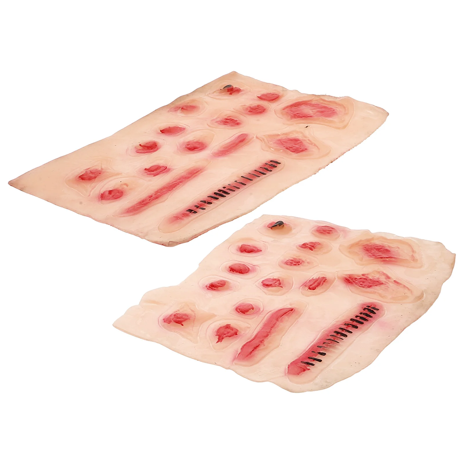 2 قطعة ملصقات ندبة الجرح المؤقتة الوشم وهمية الدم ماكياج زي الدعائم هالوين الشارات واقعية رجل تأثيري اكسسوارات لعبة #6