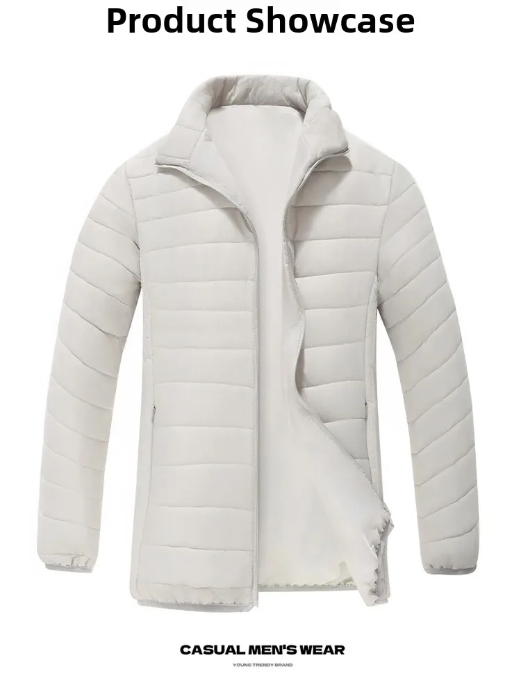 

Men's Thickened Winter Cotton Jacket Windproof Cold-resistant Warm Coat for Middle-aged And Elderly Casual Style Long Sleeve