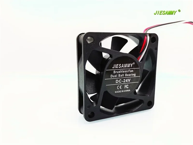 JIESAMMY 6015 DOPPIO RACCINETTO A SFERE ALTA ROTAZIONE 24V 0.11A CONVERSIONE DI FREQUENZA FUNZIONE ALARME 6CM FANOLING * 60*15MM