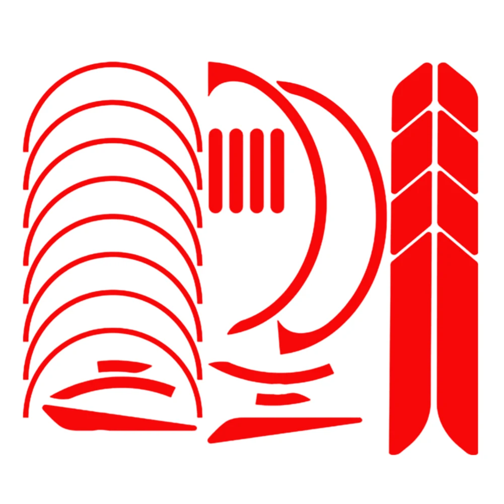 

Светоотражающие наклейки для скутеров, электрический скутер, светоотражающие наклейки, яркий цвет, функциональное украшение для тела скутера