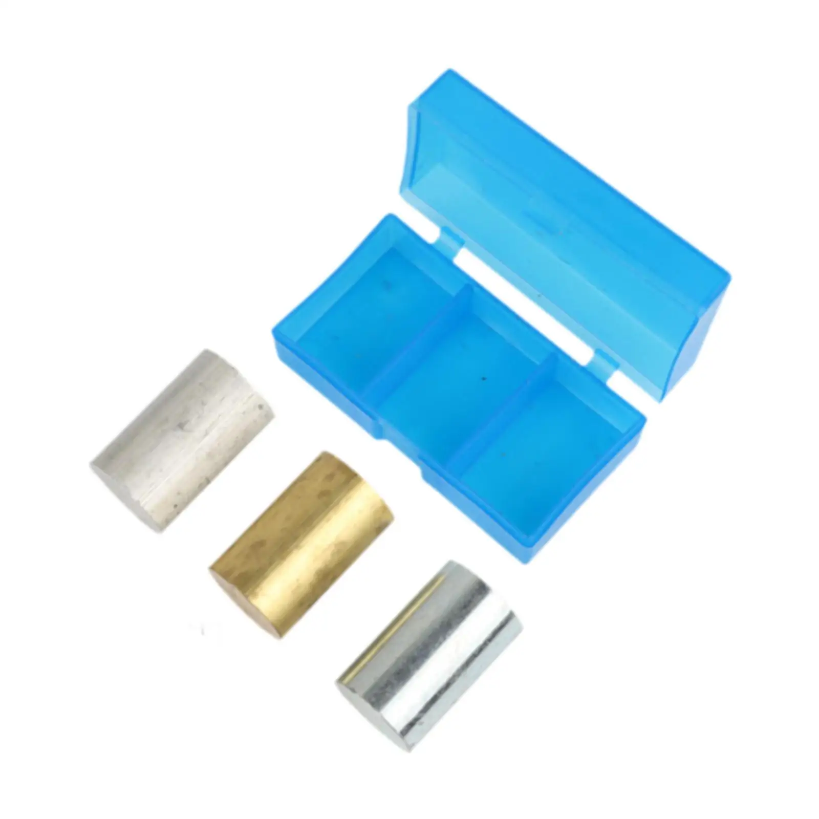 3x Copper Aluminum Iron Physics Lab Block Group Gravity Experiments Supplies