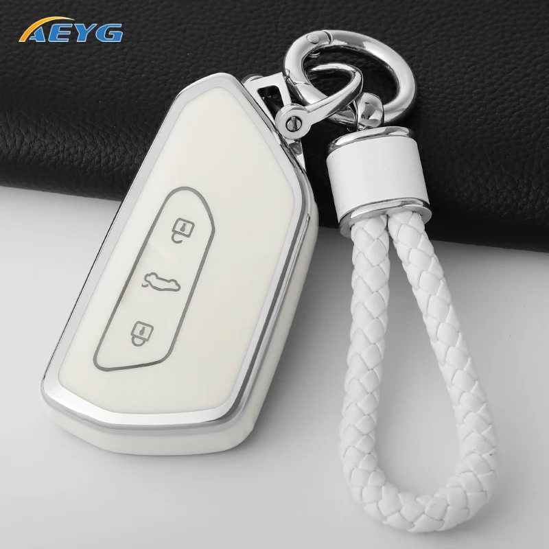 TPU Auto Remote Key Case Abdeckung für für Volkswagen VW Golf 8 mk8 gti gtd r id.3 id.4 2020 Cupra Auto Innendekoration