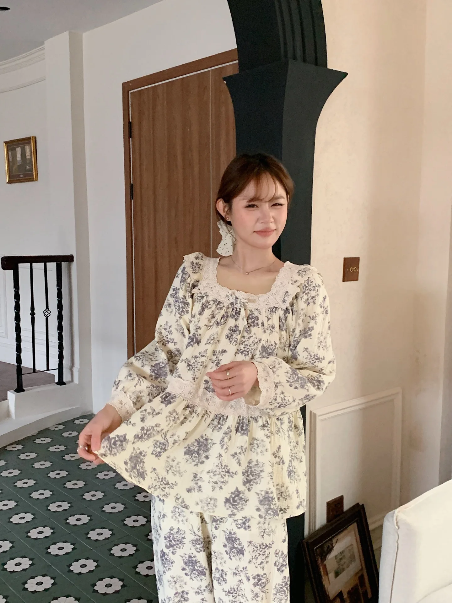 conjunto-de-pijama-de-algodon-para-bebe-estilo-coreano-primavera-otono-con-encaje-cuello-cuadrado-suave-y-comodo-talla-pequena