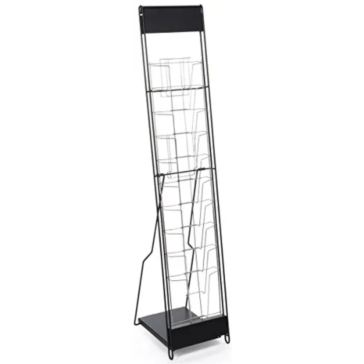 Portable Magazine Rack, Black, 54
