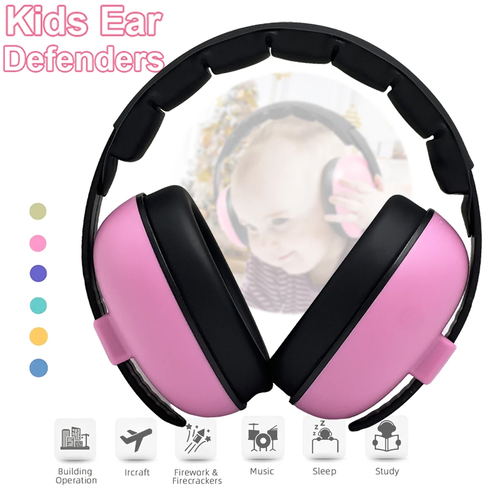 

Детские наушники с шумоподавлением, безопасность слуха с громким шумоподавлением для детей до 3 лет, защитные наушники