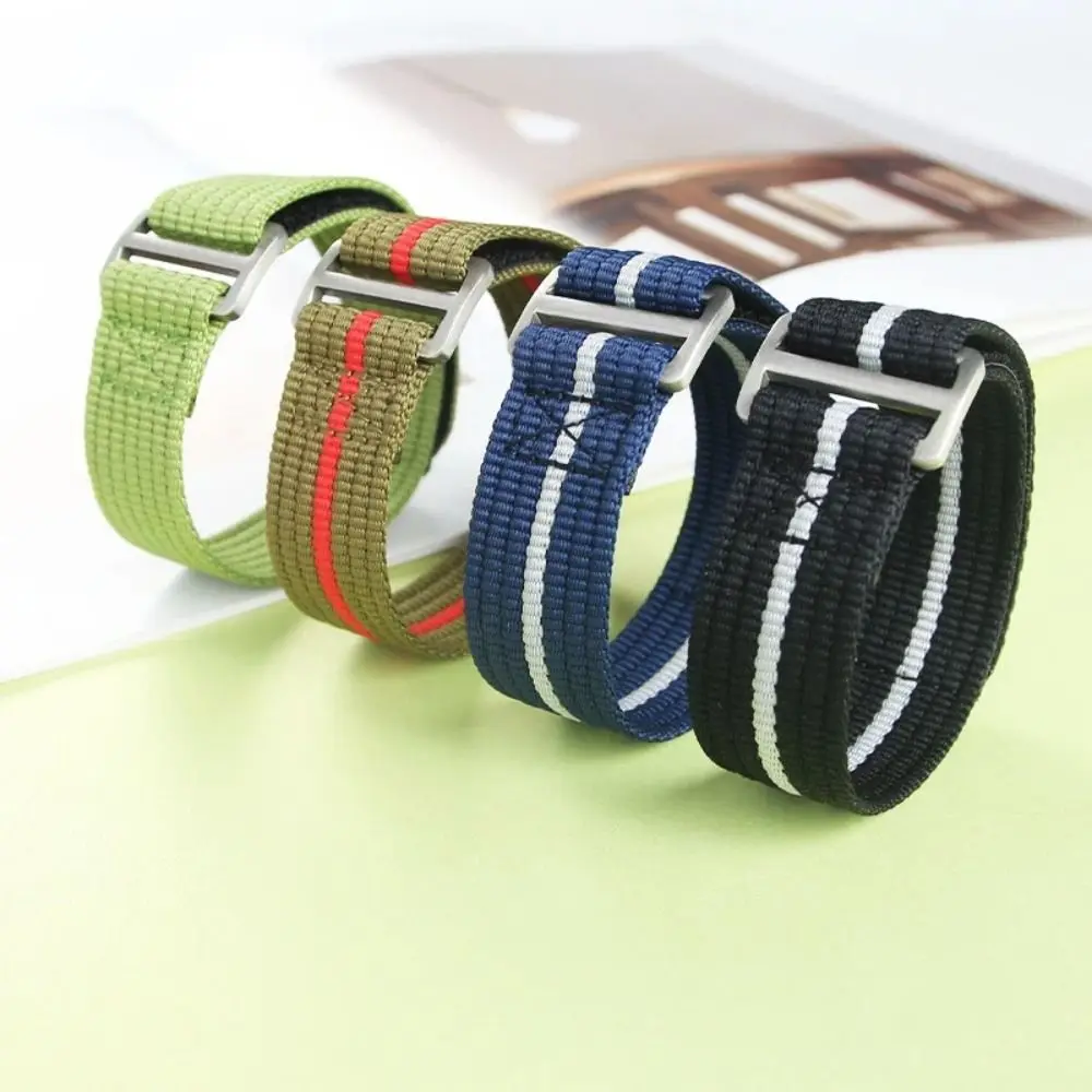 튜더 베이 프리미엄 시계 밴드 스포츠 편안한 세척 가능한 팔찌용 나일론 루프 스트랩 20mm 22mm