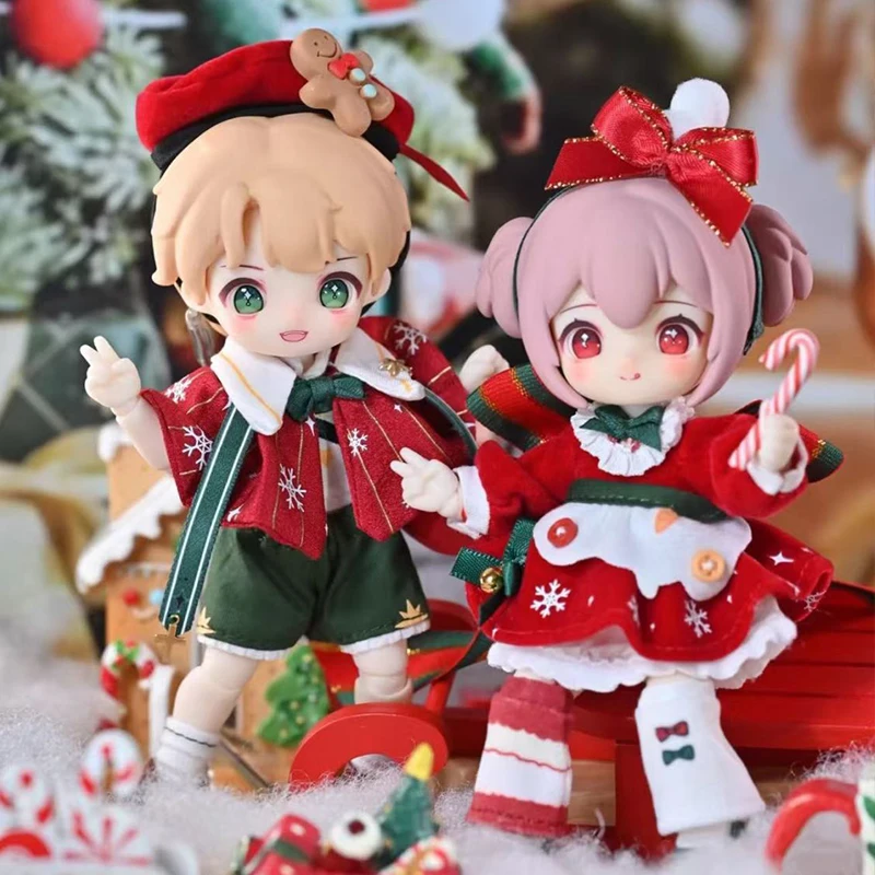 Nagi Christmas Kindergarten Wish Party Series 1/12 BJD Joints Moving Figures Cookies and Puffs Christmas Anniversary Gift