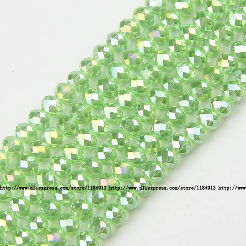 Image 5: JHNBY-Perles de Clip Autrichien Haut de Gamme, Forme Ronde, Haute Qualité, 6mm, 50 Pièces, Perles en Vrac, Rondelles, Boule de Verre, Bracelet, Bijoux DIY
