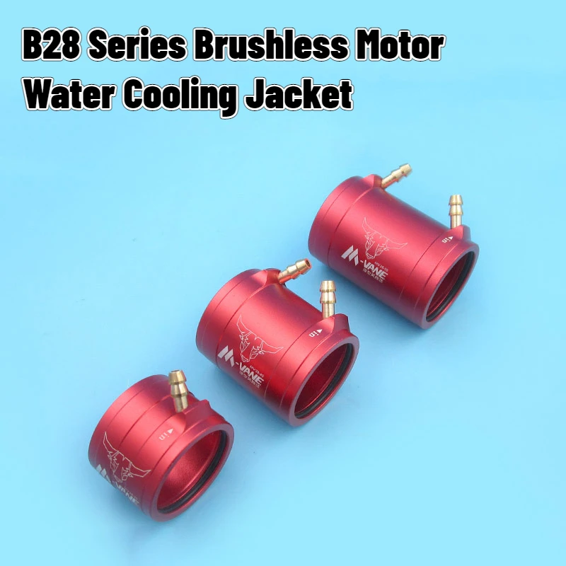 MV28-25/40/50 Aluminum Alloy Water Cooling Jacket RC Boat CNC Marine For B28 Series Brushless Motor 2835/2845/2850/2860/2872