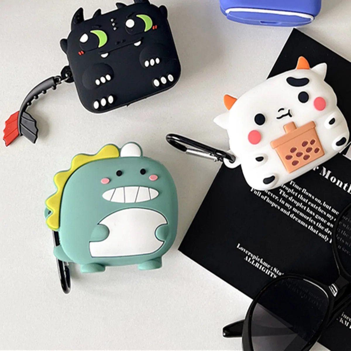 Чехол для XiaoMi Redmi Buds 5 с крючком, милый мультяшный креативный забавный дизайн, силиконовый защитный чехол для наушников для Redmi Buds 5