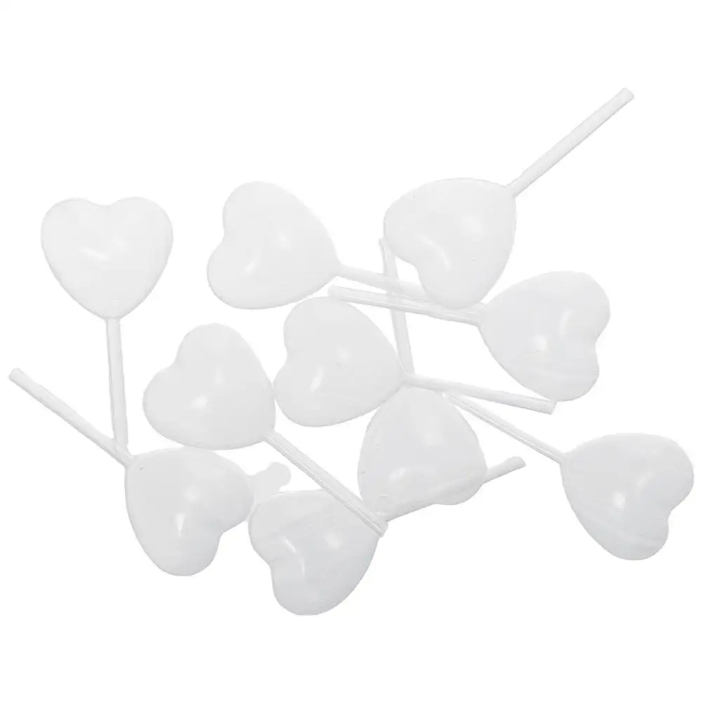 50pcs Heart Shape Transparent Liquid Dropper Disposable 4ml Plastic Squeeze Dropper Liquid Transfer Pipettes Birthday Party