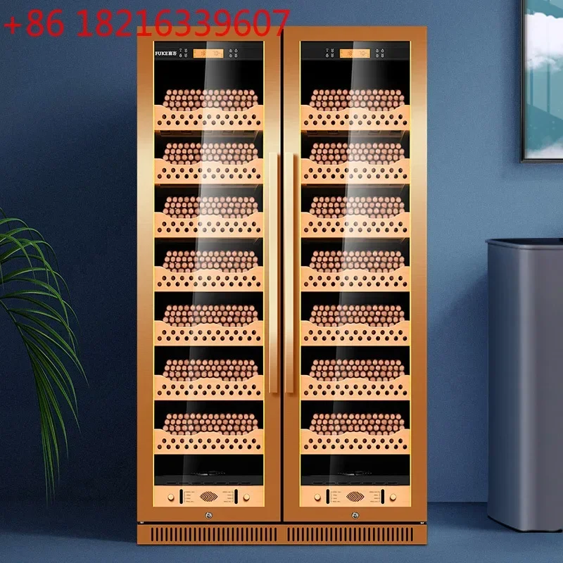 TAO 320WB Cigar Cabinet Intelligent Constant Temperature and Humidity Cigar Cabinet Solid Wood Large Capacity Double Door