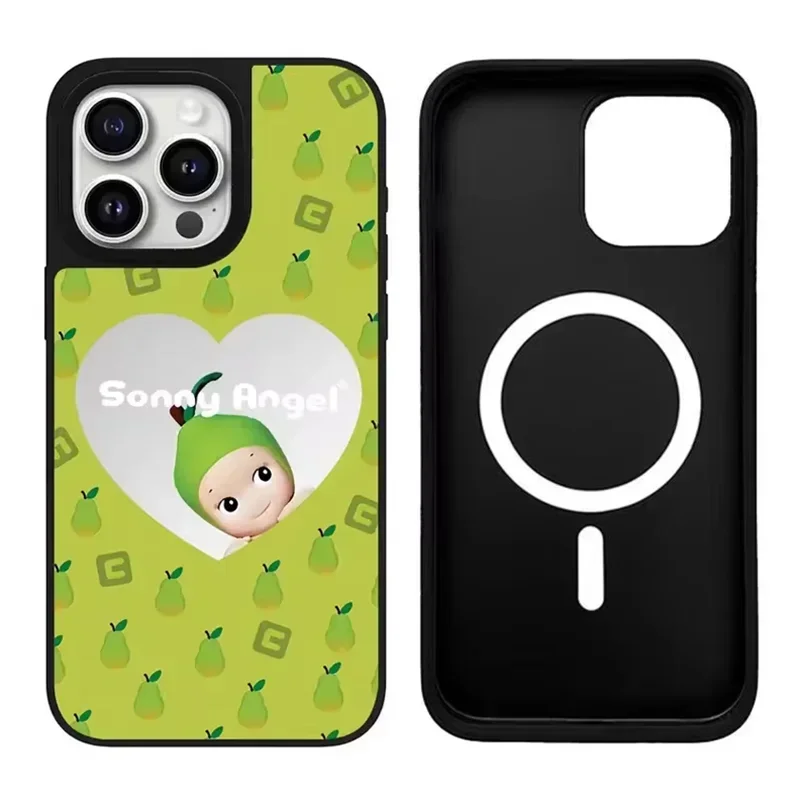 

Cute Baby Mirror Magnetic Phone Case Cover for IPhone 11 12 13 14 15 16 Pro Max Case for IPhone 16 Pro Max