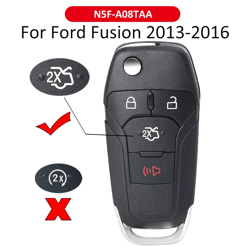 DIYKEY FCC N5F-A08TAA для Ford Escort Fusion 2013 2014 2015 2016 315 МГц ID49 чип откидной складной удаленный автомобильный ключ чехол