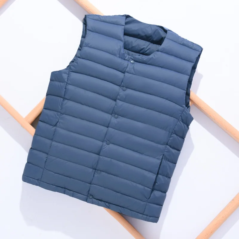 Winter men's ultra light and convenient down vest, warm and windproof, multi-color vest suitable for outdoor activities