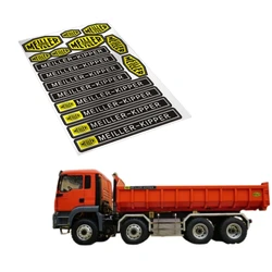 Tamiya Dump Truck MEILLER-KIPPER Logo Bucket Sticker/Decals for 1/14 Rc Car Lesu Toys Body Shell Diy Parts Accessories