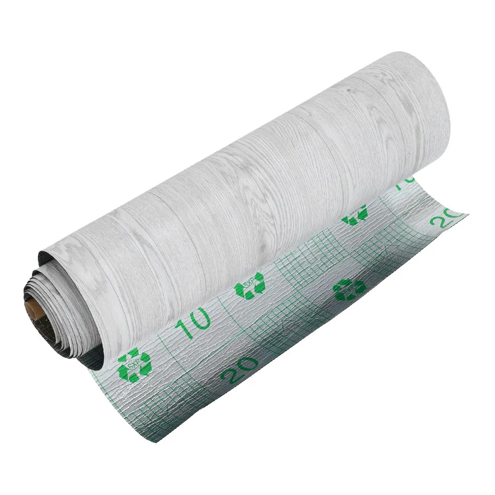 1 Roll Self Adhesive PVC Flooring Peel and Stick Floor Tiles Easy DIY Waterproof Marble Floor Sticker Home Office Commercial